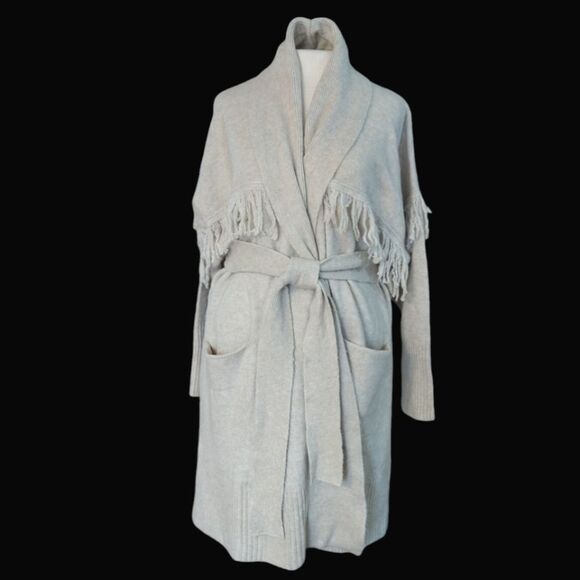 NWT Ophelia Roe Neutral Boho Western Cardigan Wrap Duster Sweater 2X - Picture 1 of 10